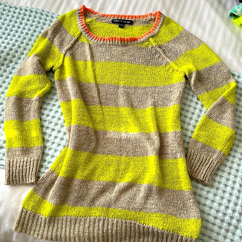 Cable and Gauge sweater